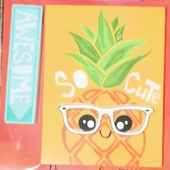 NWT ~ 3 Packages of Mini Journal & Sticky Notes Pineapple Fun Set - Picture 3 of 5